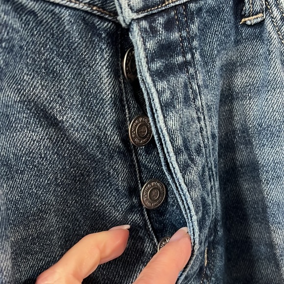 Flying Monkey 30 button fly distressed boyfriend jeans. Excellent condition - Picture 4 of 6